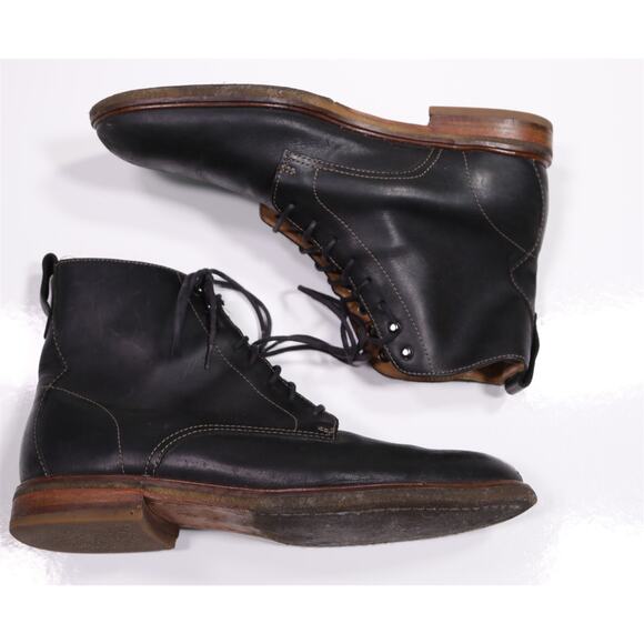 Clarks Mens Black Combat Ankle Boots 12 M - Picture 8 of 10